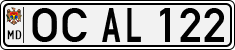 License plate of Moldova, Cars (1992)
