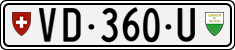 License plate of Switzerland, Dealer (with 
