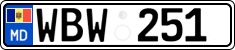 License plate of Moldova, Cars (2015)