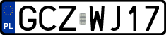 License plates of Poland, Regular car plates