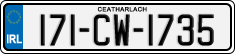 License plate of Ireland, Regular plates