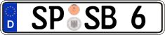 German license plate, Regular plates