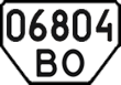 License plate Ukraine, Special vehicles (1995)