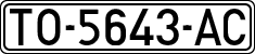 License plates of Spain, 1971 year series