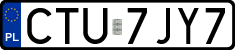 License plates of Poland, Regular car plates