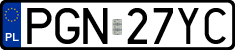 License plates of Poland, Regular car plates