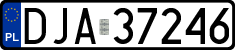 License plates of Poland, Regular car plates