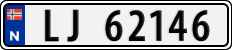 License plate of Norway, Cars