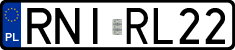 License plates of Poland, Regular car plates