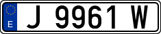 License plates of Spain, 1971 year series