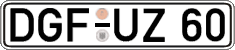 German license plate, Regular plates