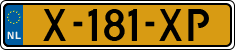 License plate of the Netherlands, Cars