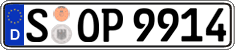 German license plate, Regular plates