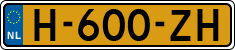 License plate of the Netherlands, Cars