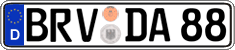 German license plate, Regular plates
