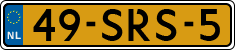 License plate of the Netherlands, Cars