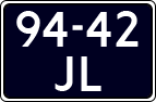 License plate of the Netherlands, Cars