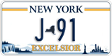 New York, County plate (AB-123)