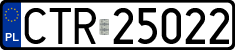 License plates of Poland, Regular car plates