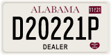 Alabama, Dealer (D12345X)