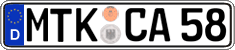 German license plate, Regular plates