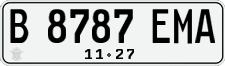 License plate of Indonesia, Regular plates