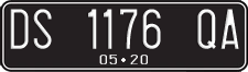 License plate of Indonesia, Regular plates