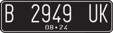 License plate of Indonesia, Regular plates