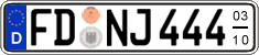 German license plate, Seasonal plates
