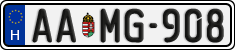 license plates of Hungary, Regular plates (2022)