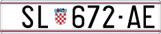 License plate of Croatia, Regular plates