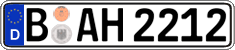 German license plate, Regular plates