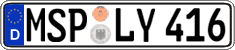 German license plate, Regular plates