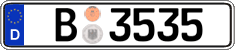 German license plate, Official services and consulates
