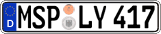 German license plate, Regular plates