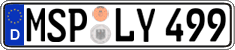 German license plate, Regular plates