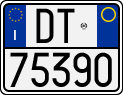 License plate of Italy, Motorcycles (1994 year series)