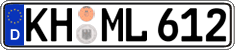 German license plate, Regular plates