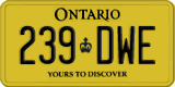 Ontario, Service plate (123-DAB)