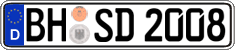 German license plate, Regular plates