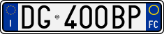 License plate of Italy, Cars (1994 year series)