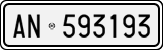 License plate of Italy, Cars (1927 year series)