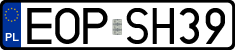 License plates of Poland, Regular car plates