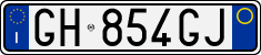 License plate of Italy, Cars (1994 year series)