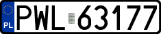 License plates of Poland, Regular car plates