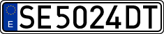 License plates of Spain, 1971 year series