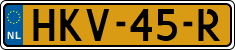 License plate of the Netherlands, Cars