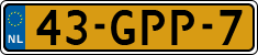 License plate of the Netherlands, Cars