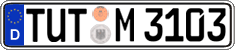 German license plate, Regular plates