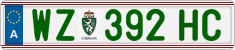 License plate of Austria, Regular plates